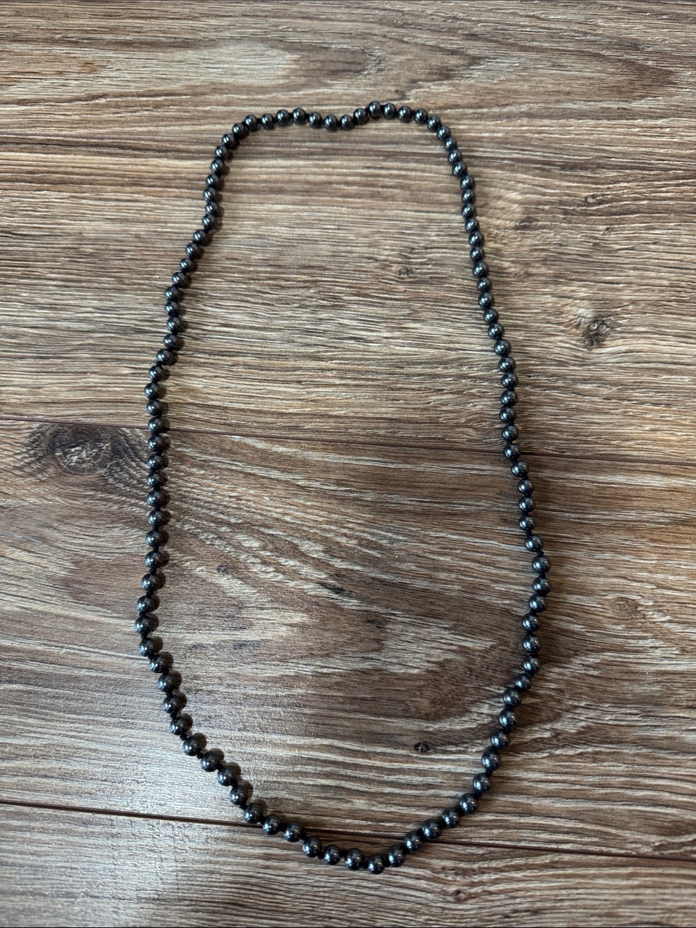 Black Beaded Necklace - Elegant Women's Accessory